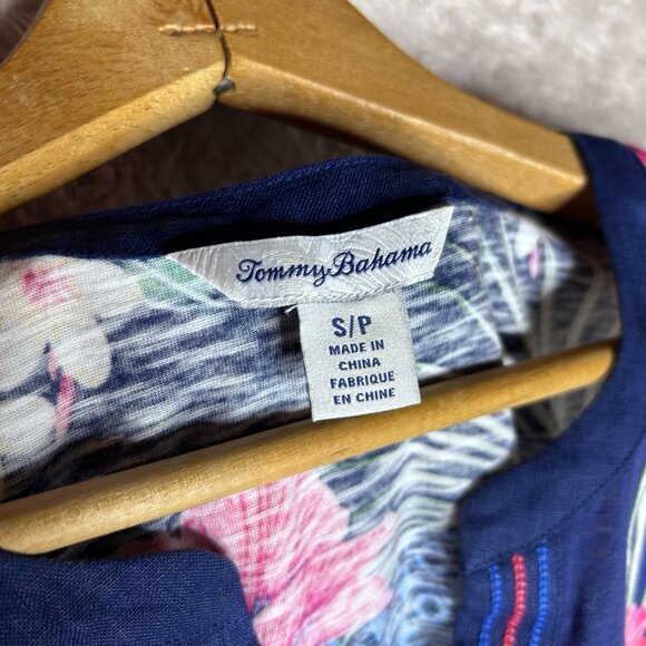 Tommy Bahama Tuscan Trellis Tropical Vacation Boho Shift Dress Size S/P - Picture 4 of 5